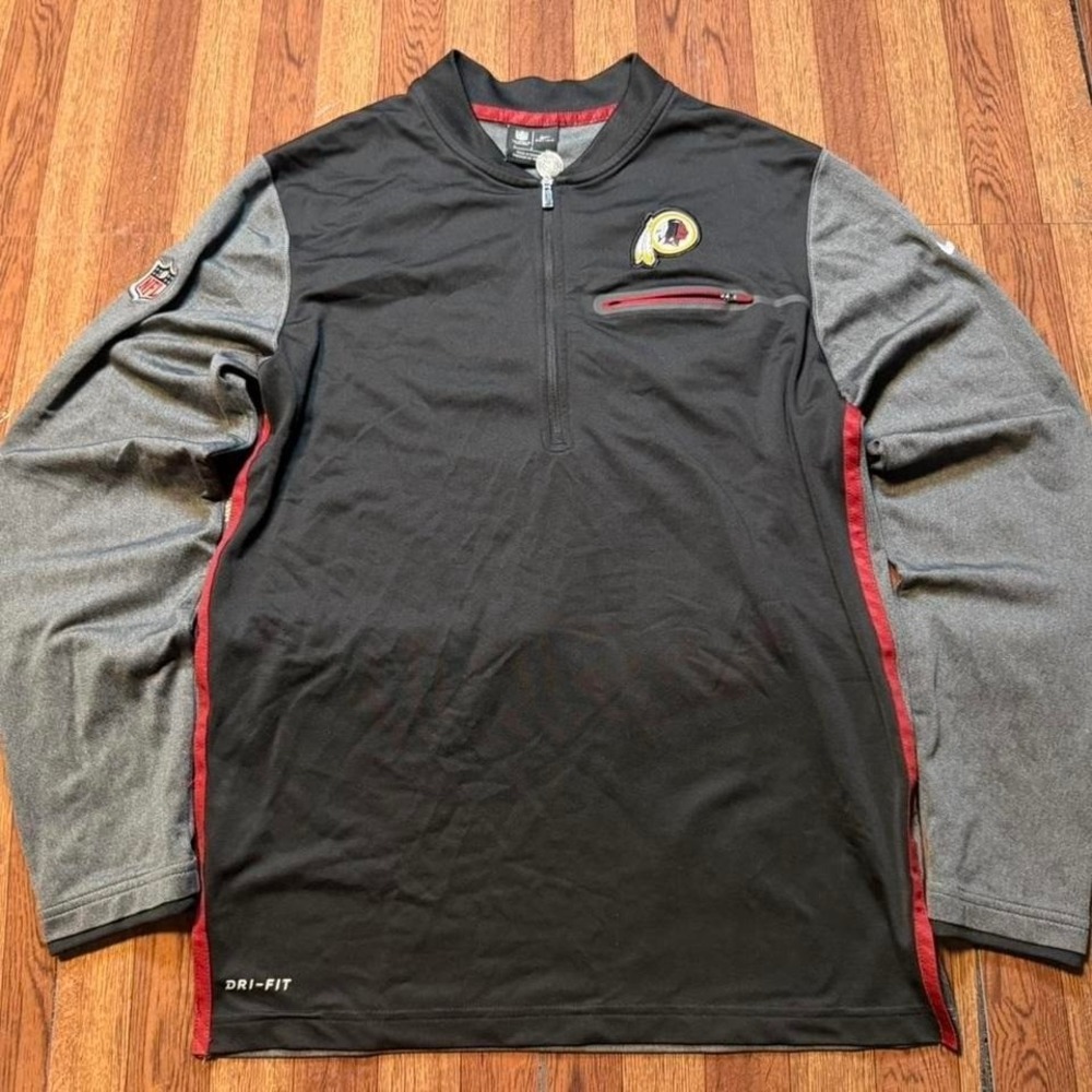 Nike NFL Washington RedSkins Dri-Fit Retro Sportswear Quarter Jacket Small